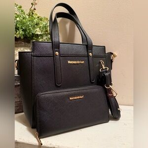 Montana West, Shoulder Satchel/Cossbody  Handbag With matching Wallet NWOT